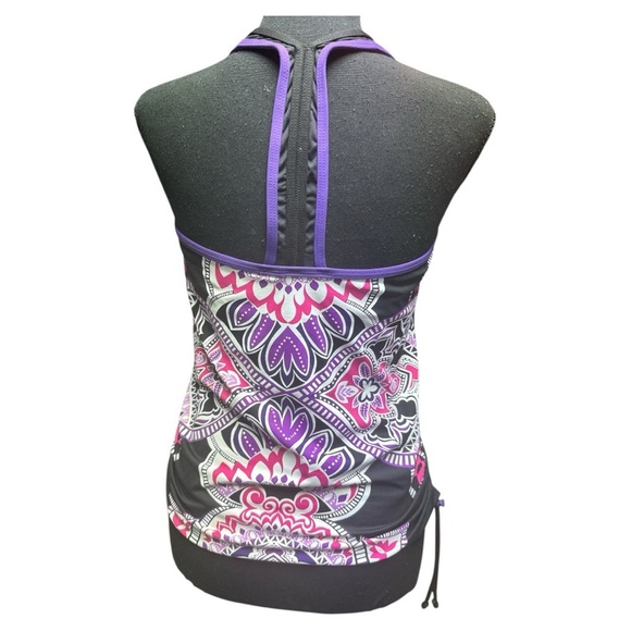 Athleta Tankini Swim Top Racerback Size medium - Picture 4 of 12